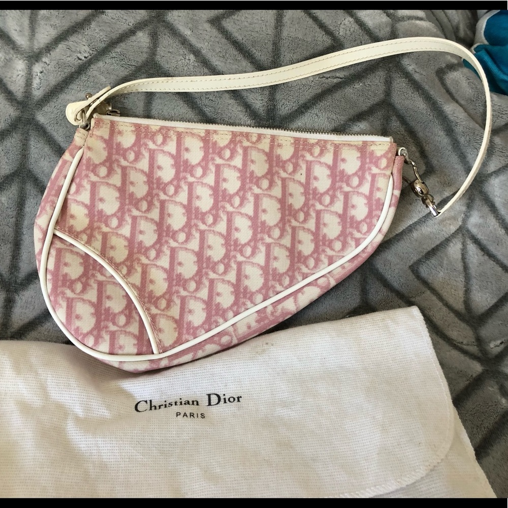 🌸 Dior small pink saddle bag 🌸